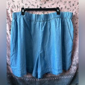 NWT ON 34th Pull On Elastic Waist Shorts 3X Spring Wash